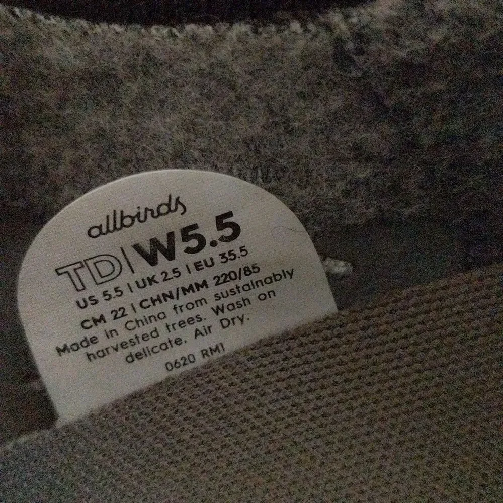Allbirds Tree Dasher running sneakers sustainable women's size 5.5 - Picture 3 of 10